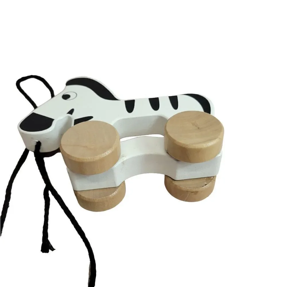 Tooky Toy Zebra Pull Along